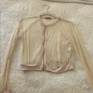 Mesh lace jacket